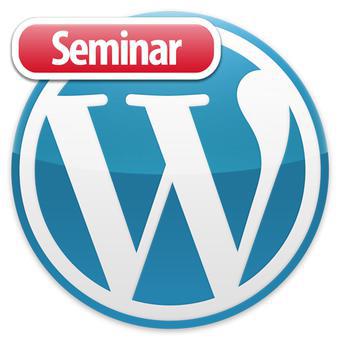 WordPress logo overlaid with seminar button -Enhance Your WordPress Skill Set